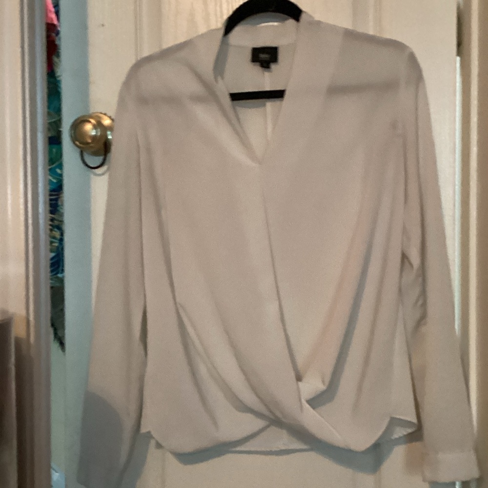 Massimo Cream Draped Blouse